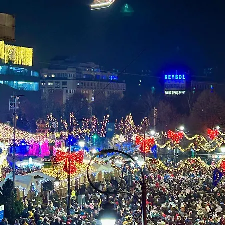 Apartment Window To The Christmas Market Craiova